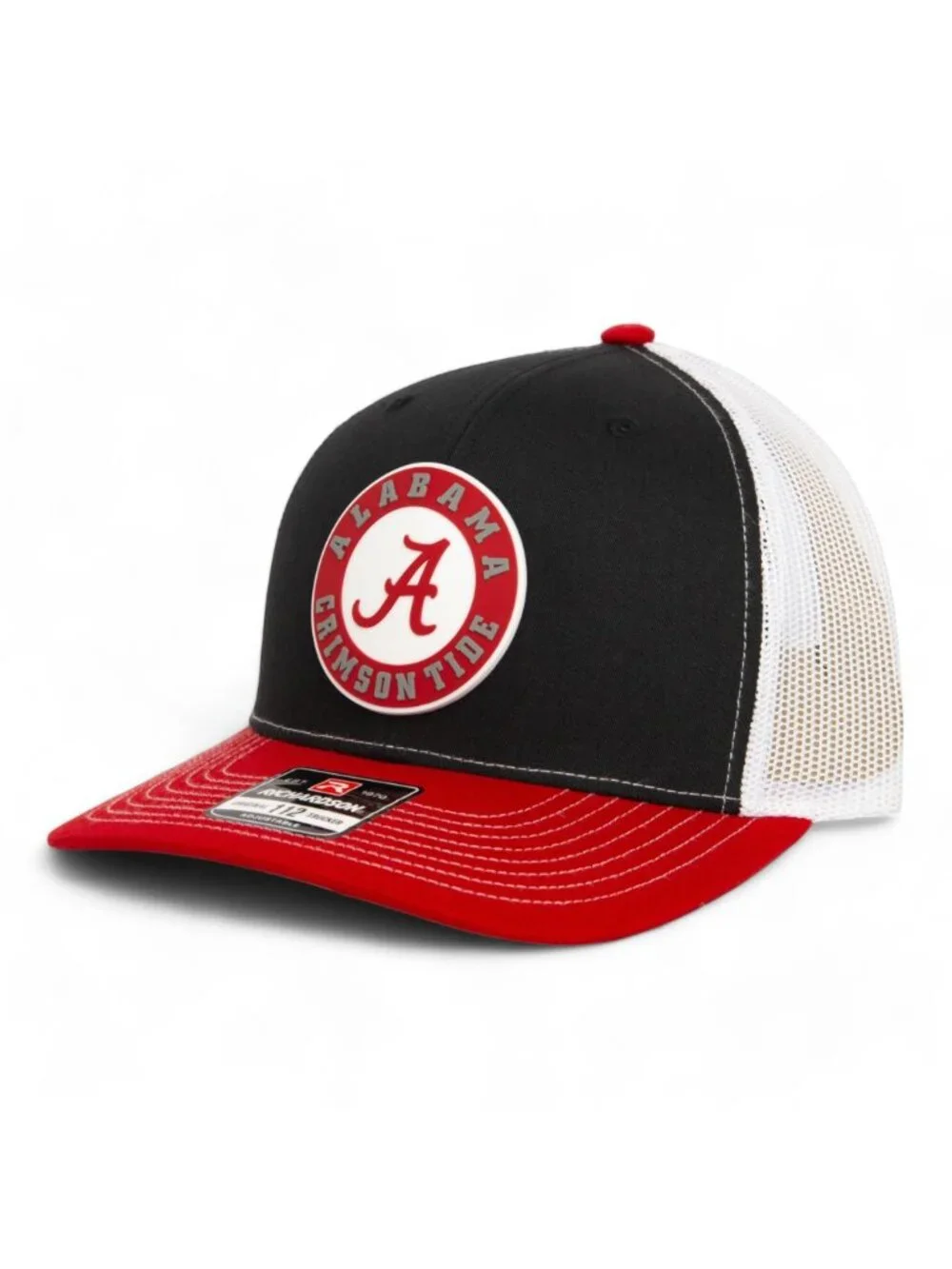 Alabama Crimson Tide Snapback Trucker Hat- Black/ White/ Red